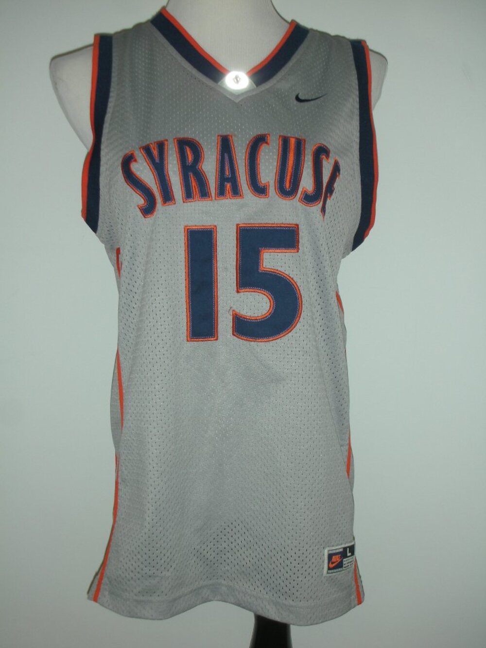 Nike Carmelo Anthony Syracuse #15 Jersey L NCAA Y2K Basketball